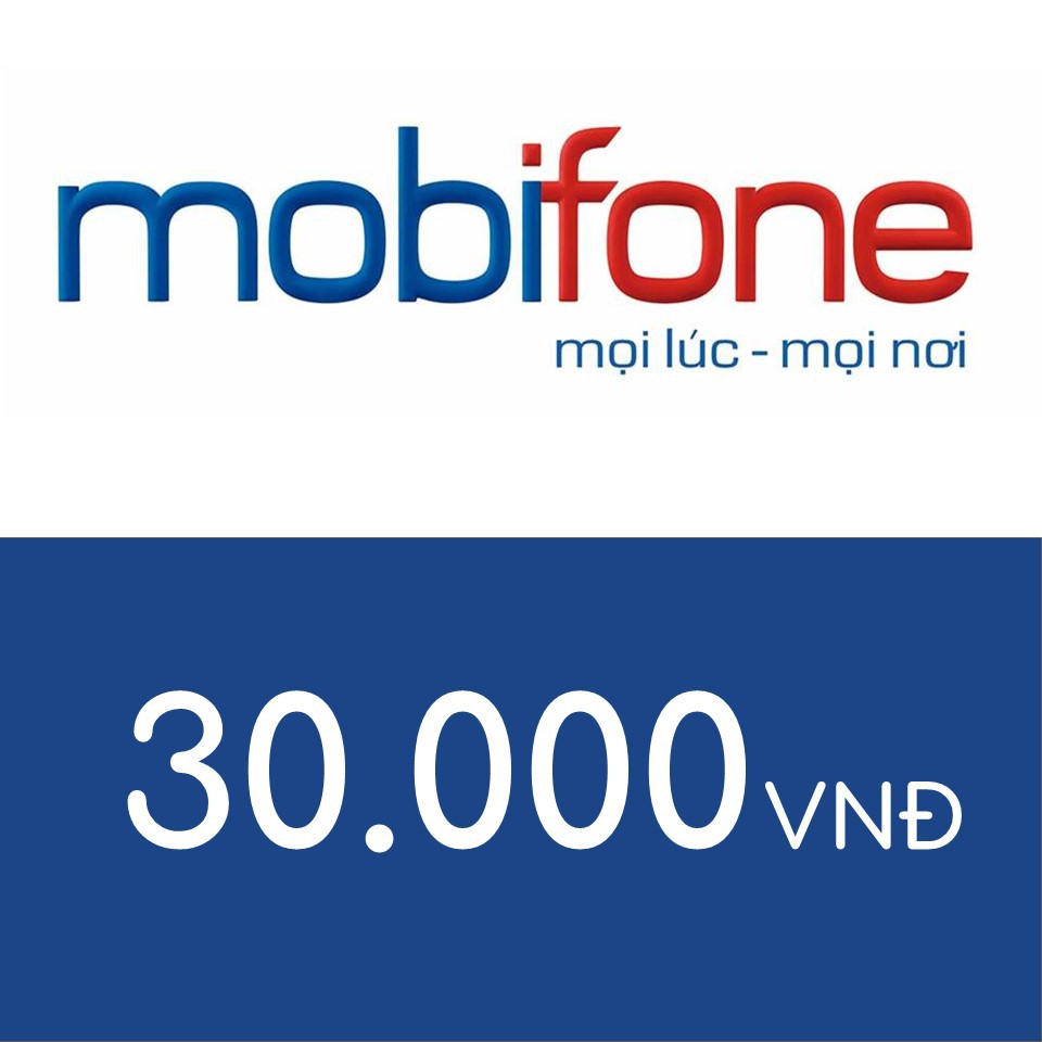 Nạp điện thoại Mobifone 30K