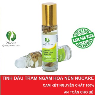 Dầu Tràm Hoa Nén 10ml nguyên chất phòng cảm, an toàn cho bé NuCare