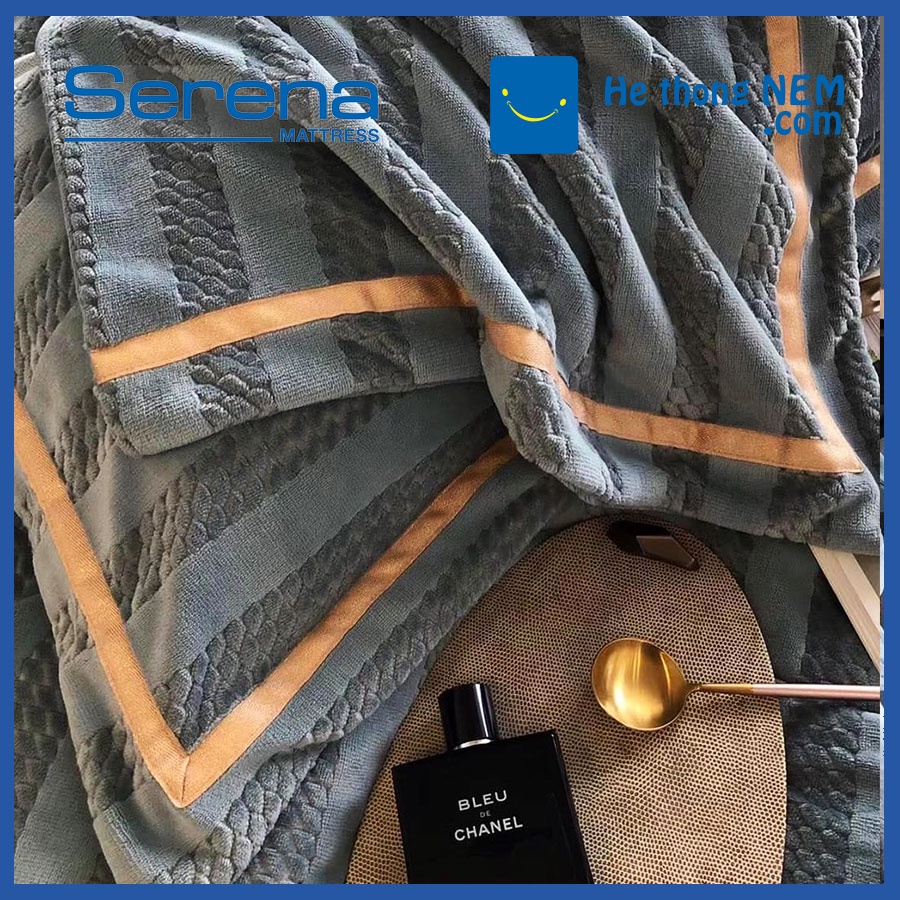 Bộ Chăn Ga Gối 5 Món Nỉ Nhung SERENA Chăn Ga Gối Đệm Nỉ Cao Cấp - Hệ Thống Nệm | BigBuy360 - bigbuy360.vn