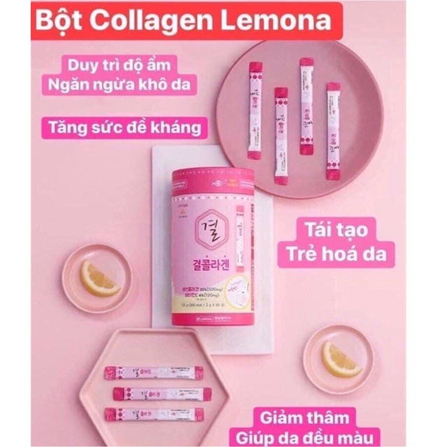 Bột uống Collagen Lemona Hàn Quốc