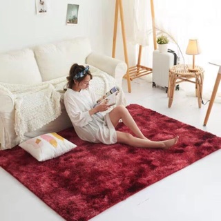 Thảm lông màu loang mới 2019