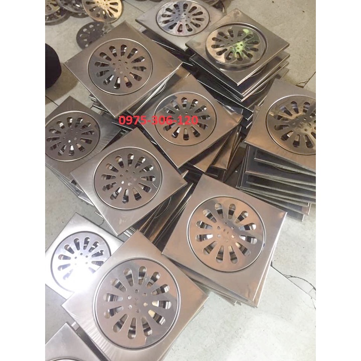 Phễu thoát sàn hố ga thoát sàn inox chống hôi chống côn trùng HG3