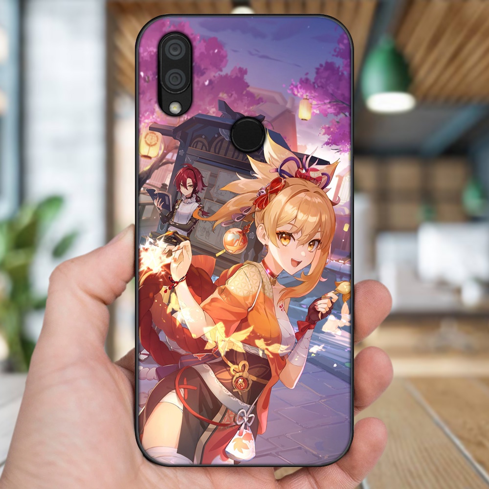 Ốp lưng Xiaomi Redmi 7 viền đen in hình Yoimiya Genshin Impact