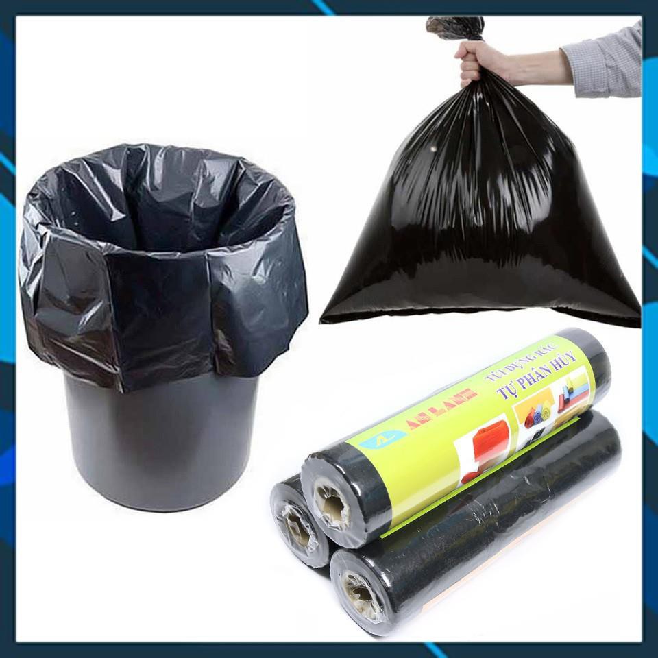 Cuộn túi đựng rác tự phân hủy An Lành (Kích thước 43x53cmx0.5kg) SALE CỰC ĐÃ