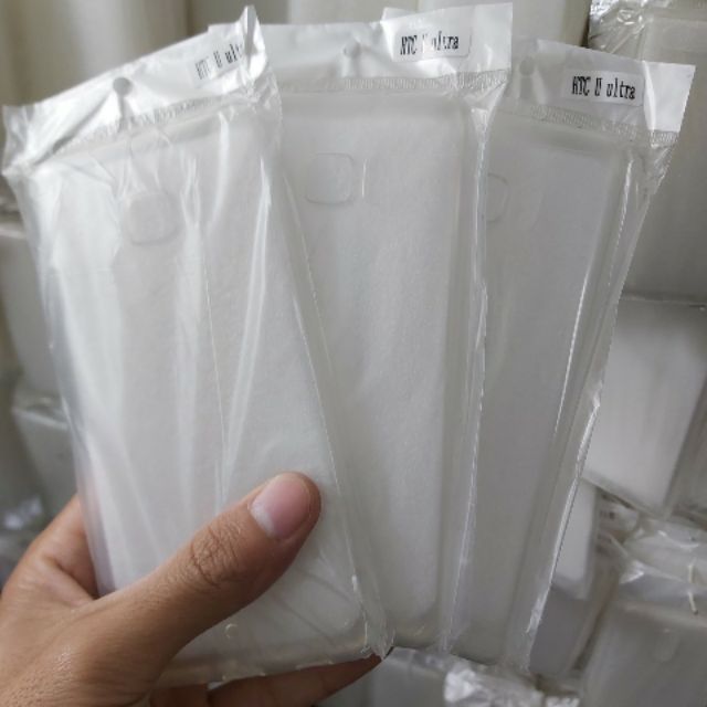 Bộ 3 chiếc ốp dẻo silicon htc U ULTRA trong suốt