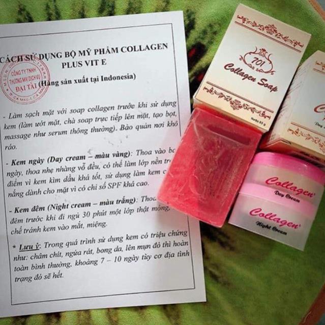 Kem Collagen Plus Vit E + Soap