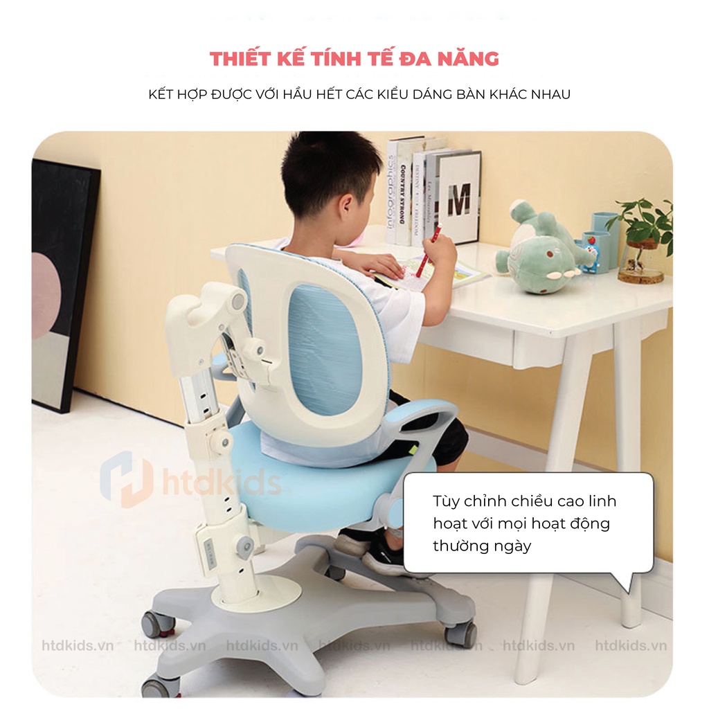 Ghế ngồi học chống gù thông minh phiên bản nâng cấp mới HTDkids