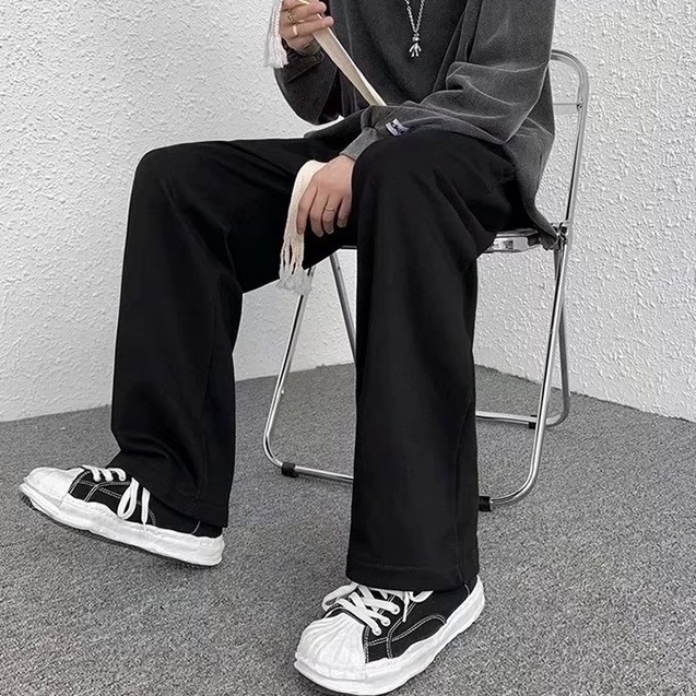 Quần nam new spot Casual 100 Suit màu thoải mái cộng với kích thước quần áo Unisex 100 Suit ngày thể thao hiển thị gầy thể thao cặp vợ chồng thẳng quần ống