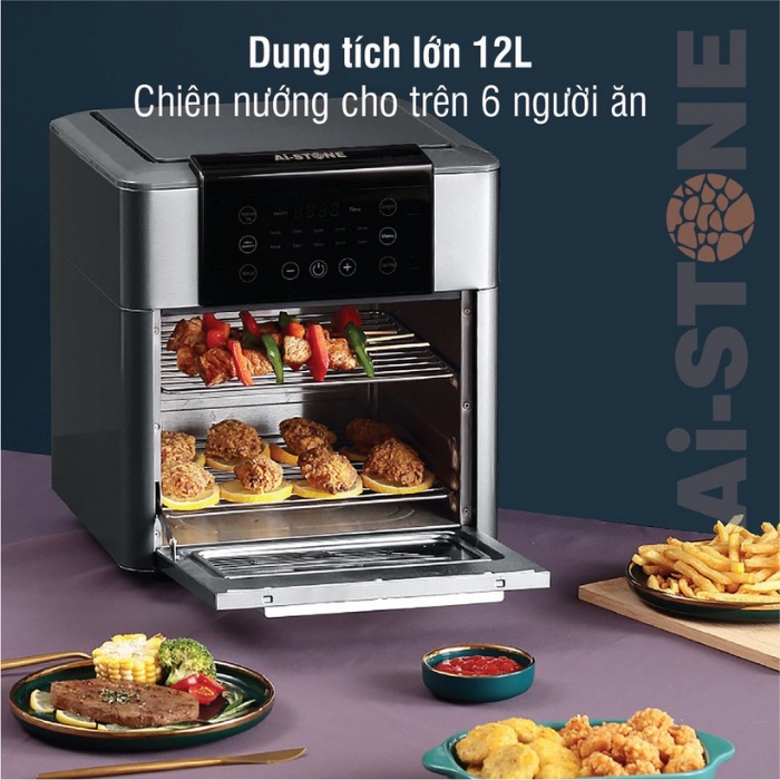 Nồi chiên không dầu Ai-STONE Ai-6800 Dung tích 12L - Bảo hành 12 tháng