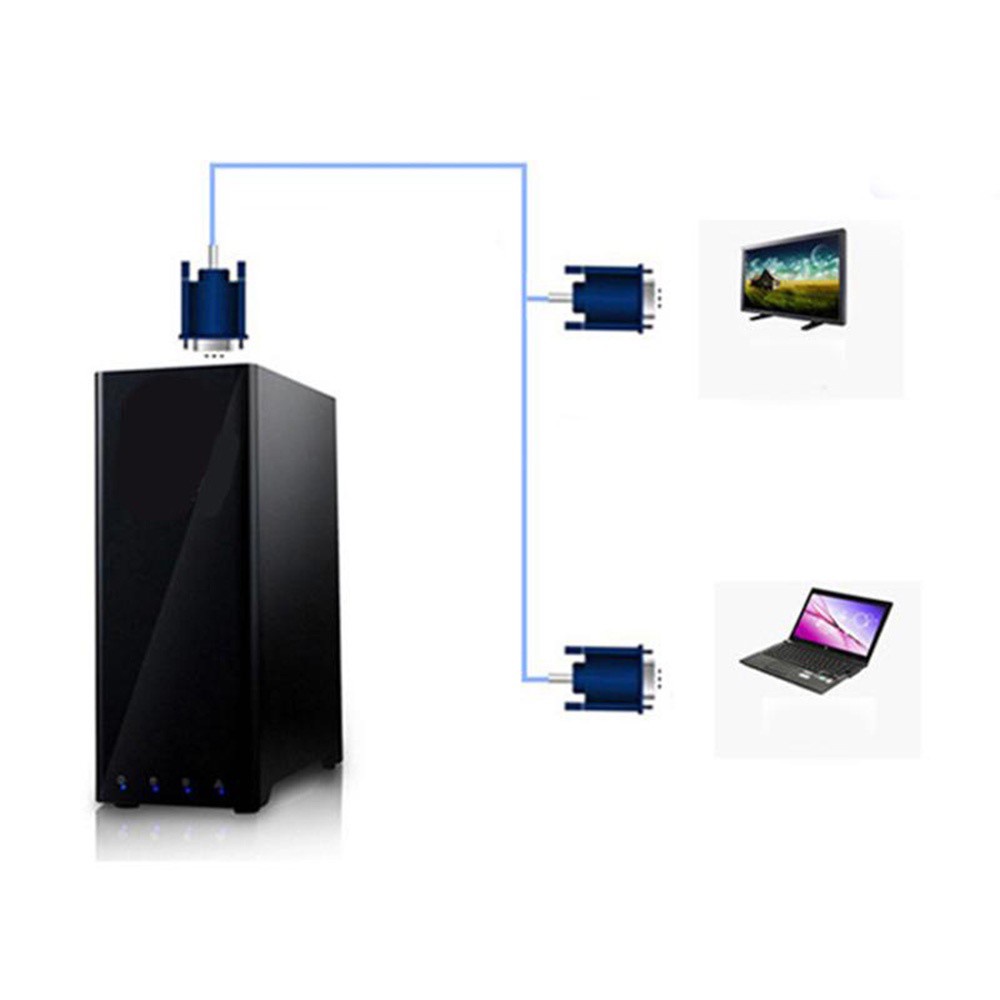 Dây Cáp Chia Cổng Vga 1 Máy Tính Sang 2 Cổng Vga Cho Pc Tv Vga | BigBuy360 - bigbuy360.vn