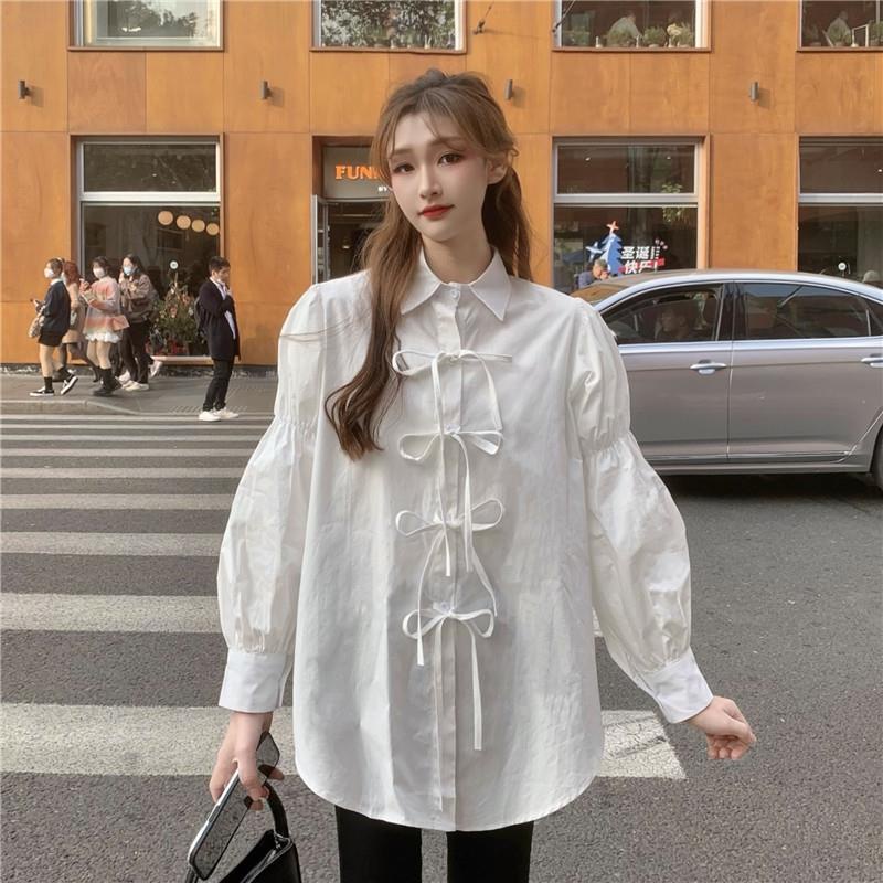 Áo Sơ Mi Thiết Kế Mới Mùa Đông Phong Cách Retro Cho Nữ