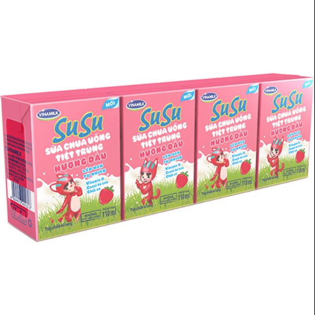 1 thùng sữa tươi SUSU cam / dâu 110ml