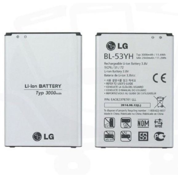 PIN LG 53YH / G3 / F400 / D830 / D850 / D851 / D855 / VS985 ( LOẠI 1 )