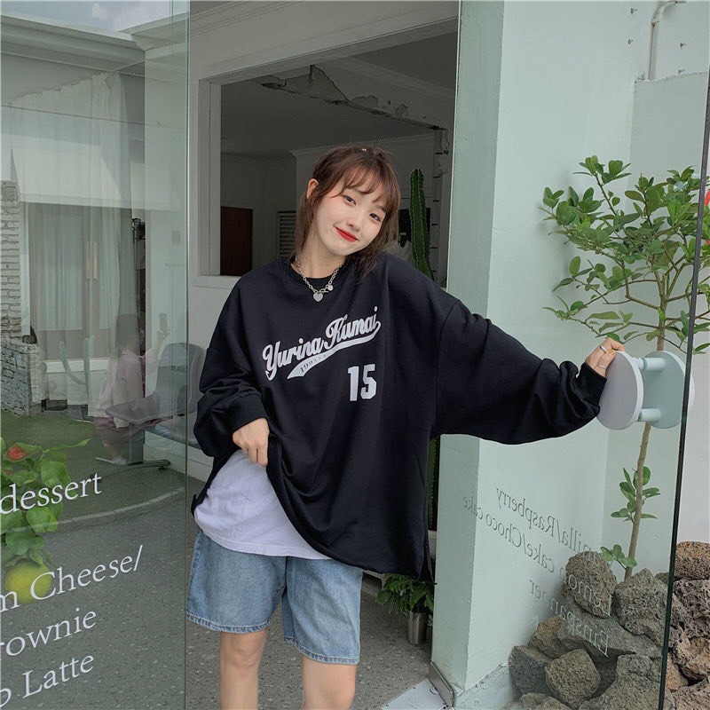 ÁO NỈ BÓNG CHÀY 15 - SWEATER YURINA 1983 TRẮNG ĐEN HOT HIT :cupid::heartbeat::two_hearts: