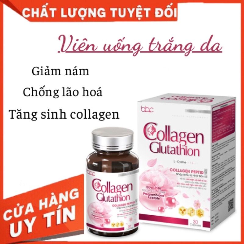 Viên uống trắng da tăng nội tiết tố COLLAGEN GLUTATHION BBC