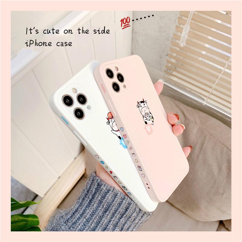 Ốp Lưng Nhám In Hình Chú Bò Đáng Yêu Cho Iphone 12 Pro Max 12mini 8plus 7plus Se 2020 Iphone 11 Pro Max Xsmax Xr Xs