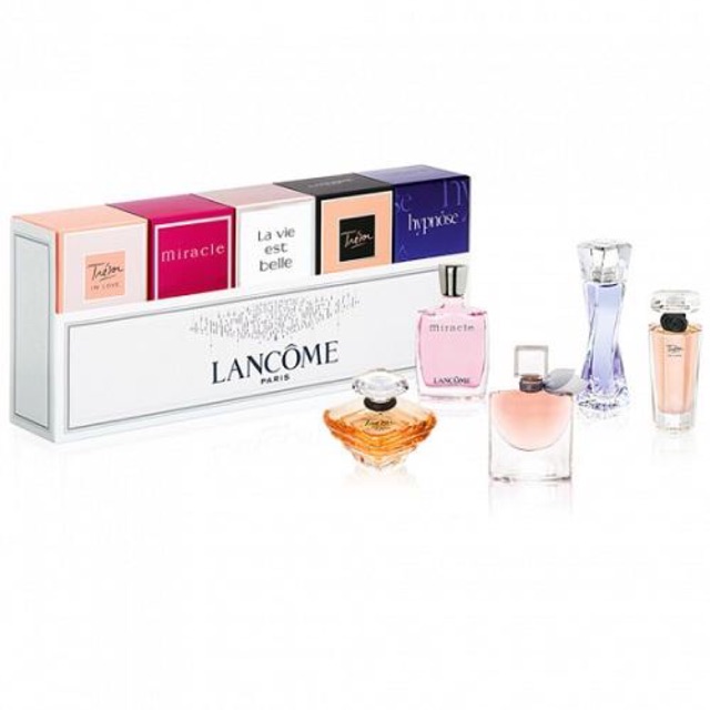 💥 Gift set nước hoa nữ Lancome - 5 chai / Có tách set