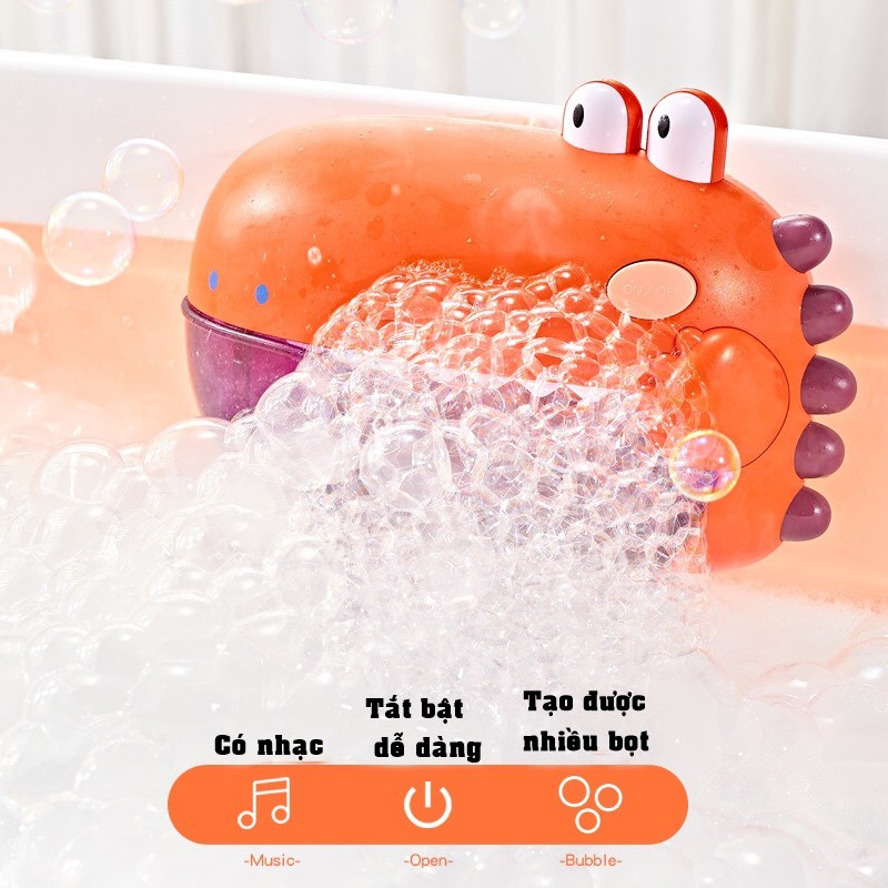 Khủng long tạo bọt có nhạc đồ chơi nhà tắm cho trẻ DC114