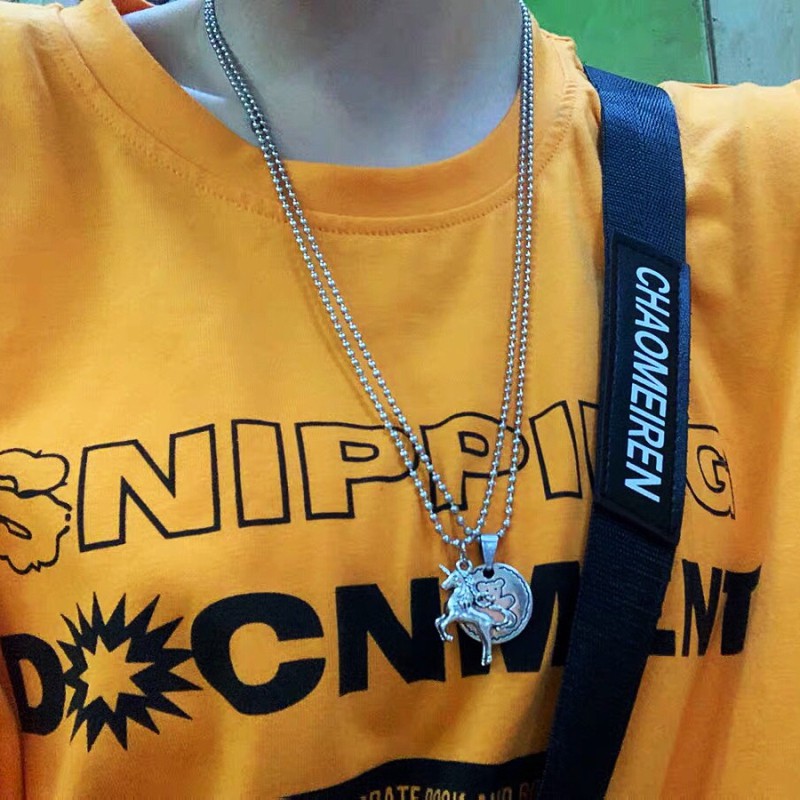 [Spot] Giao Hàng Miễn Phí Vòng Cổ Siêu Nóng 183970 Dây Chuyền Phong Cách Hip Hop Âu Mỹ Cổ Điển Cho Nam Nữ