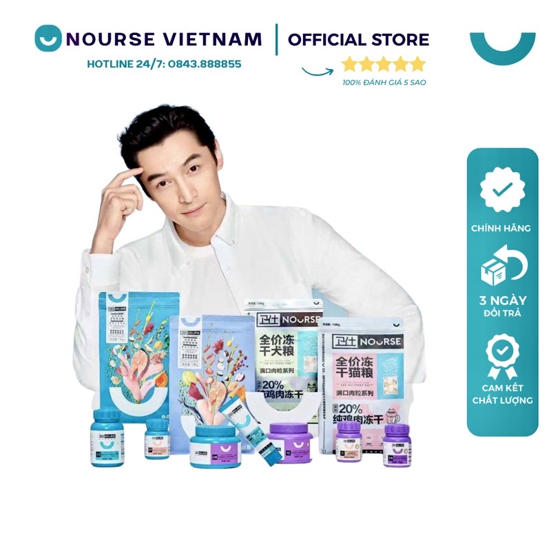 Combo Vitamin Nourse Cung Cấp Lysine Taurine Canxi Phòng Tránh Bệnh Tật Cho Chó Mèo NourseVietnam