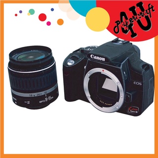 Mô hình giấy 3D  máy ảnh Canon EOS 350D + Len Kit 18-55mm