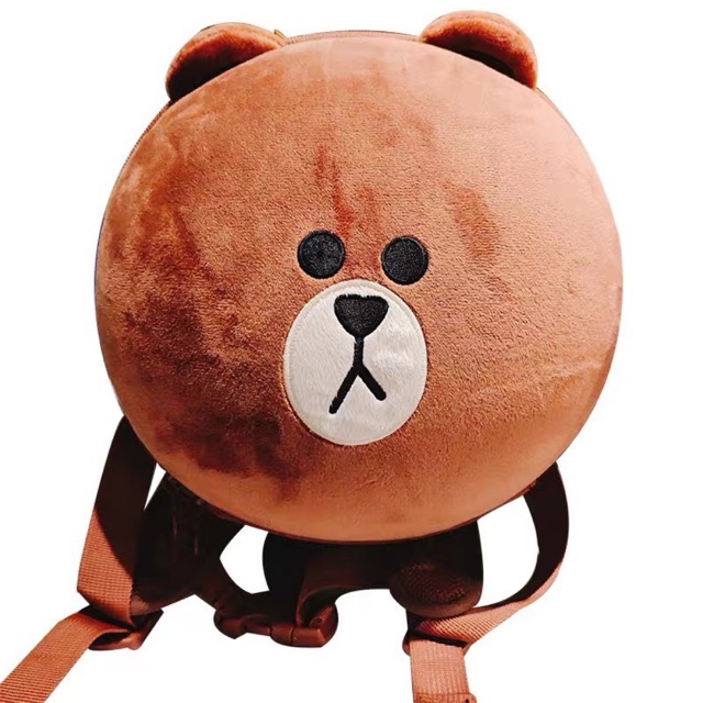 Balo gấu nâu Line cho bé trai bé gái