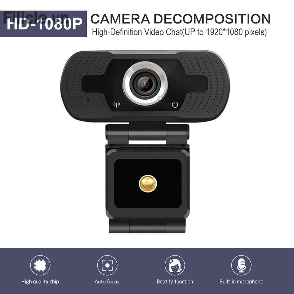 Webcam FILICLE 2MP 1080P Full HD 30fps tích hợp mic | BigBuy360 - bigbuy360.vn