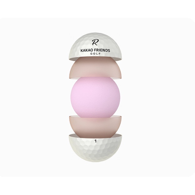 BÓNG GOLF KAKAO FRIENDS HỒNG ĐÀO ĐÁNG YÊU HÀN QUỐC