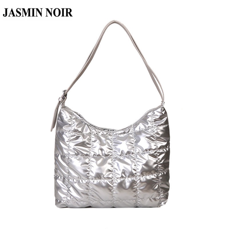 Túi xách JASMIN NOIR đeo chéo vai thời trang mùa đông chần bông họa tiết caro thời trang phong cách cho nữ