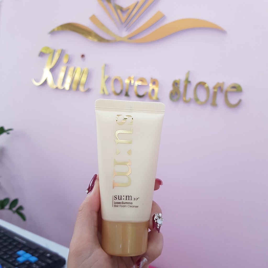Sữa rửa mặt tinh chất vàng Su:m37 Losec Summa Elixir tái sinh da cao cấp tuýp 60ml