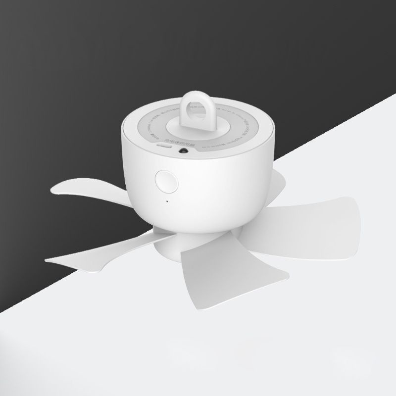 Quạt Trần Mini Điều Khiển Từ Xa 4 Bánh Răng 8000mAh Có Thể Sạc Lại Dùng Cho Lều Cắm Trại