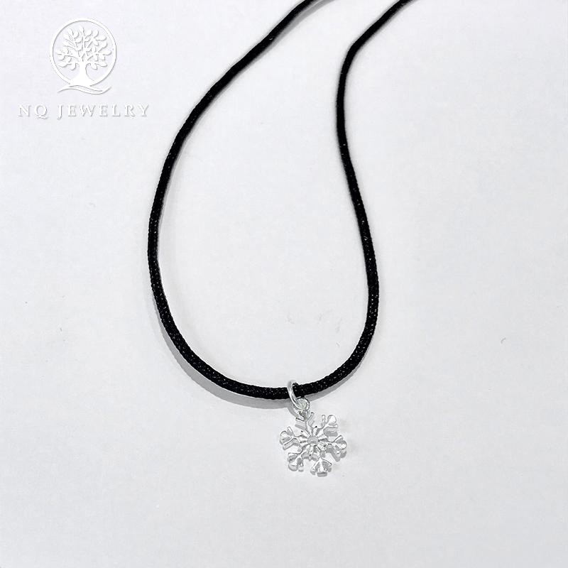 Dây chuyền mặt bạc noel an lành - NQ Jewelry