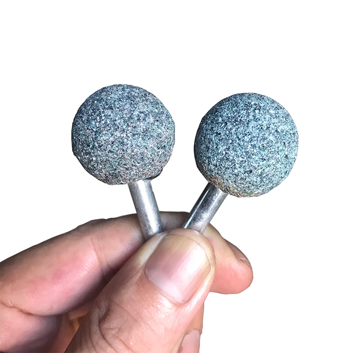 Đá mài hình cầu D25 trục 6mm