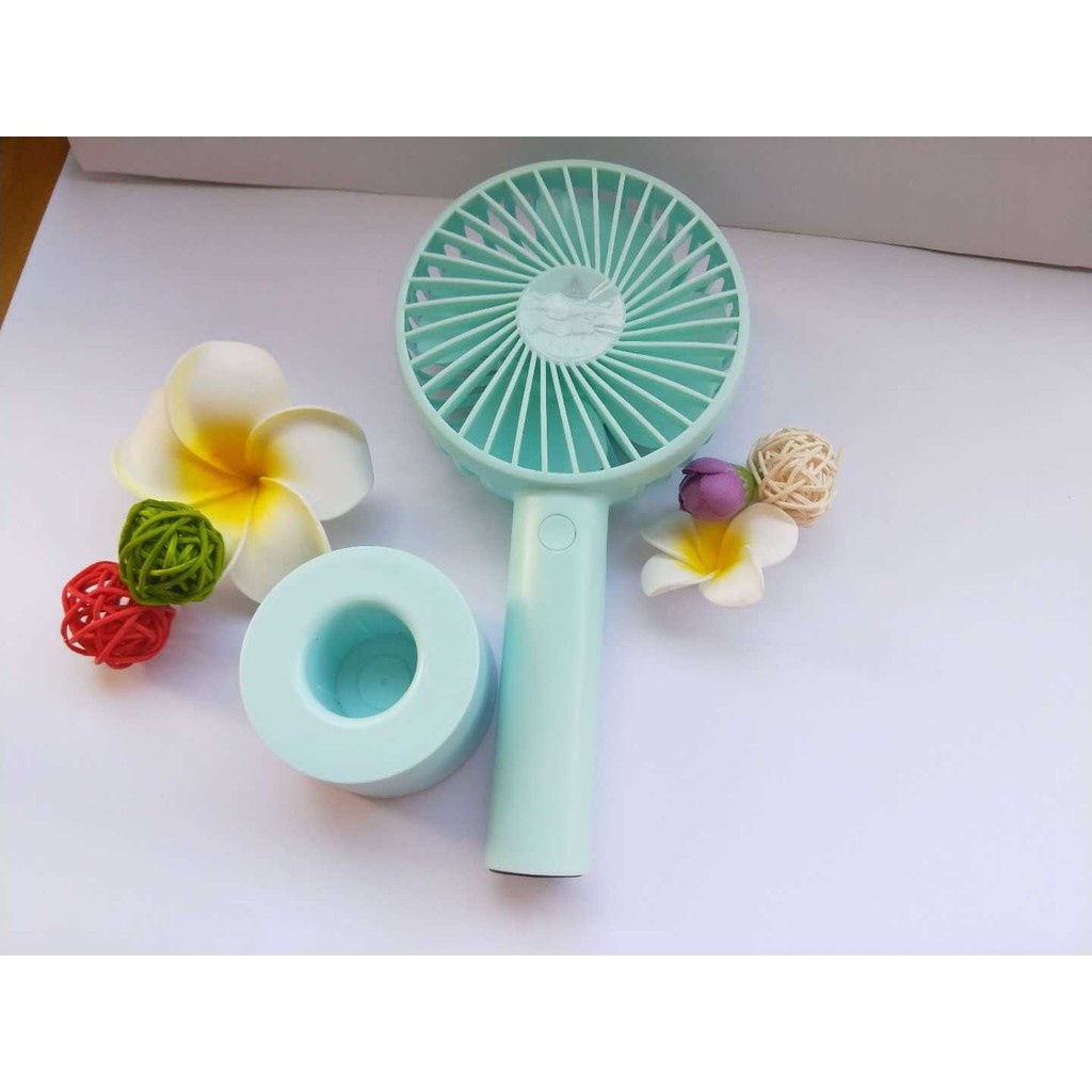 [FREESHIP] Quạt cầm tay mini có chân đế để bàn, dễ dàng sử dụng (Giao màu ngẫu nhiên)