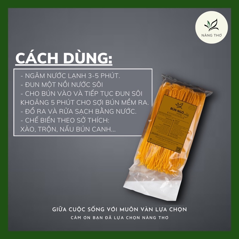 ĐẶC SẢN BÚN NGÔ CAO BẲNG -1000gr EAT CLEAN
