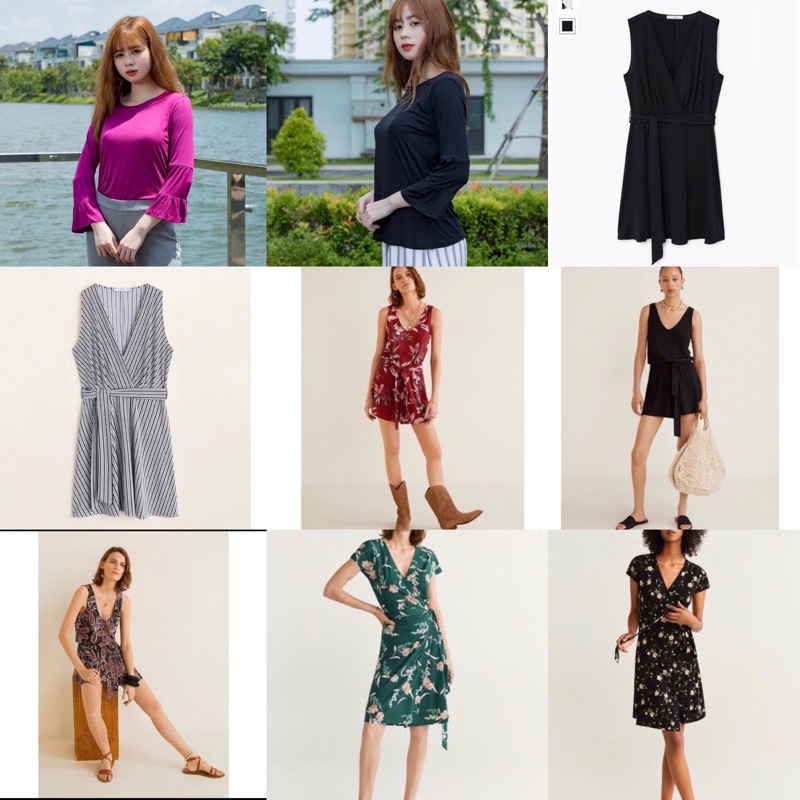 Combo 5 áo và đầm vnxk