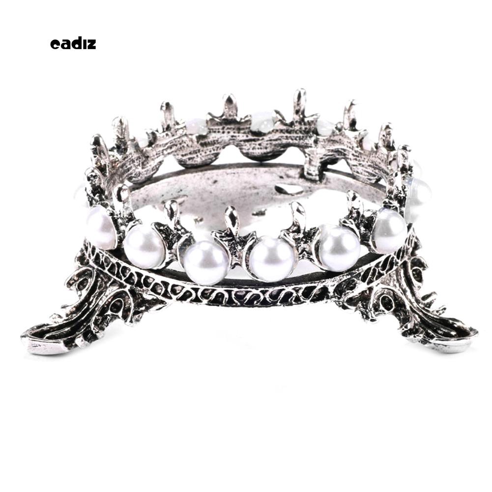 [Hàng mới về] Giá đỡ cọ vẽ móng nghệ thuật bằng kim loại với thiết kế đính ngọc trai giả bắt mắt chuyên dụng