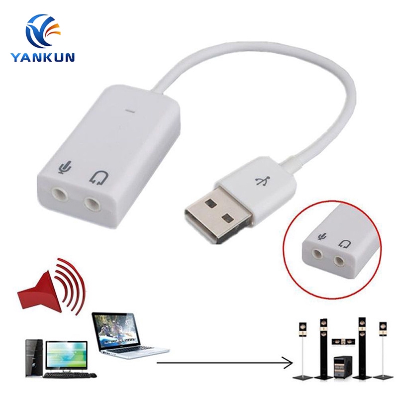 Cáp Chuyển Đổi Âm Thanh Kênh 7.1 Usb 2.0 Chuyên Dụng Đa Năng Cho Laptop