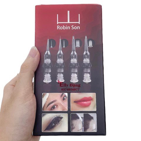 Kim máy Pen Robinson Nâu Đủ Size, Kim đạn máy Pen Robin sắc bén cho phun xăm chuyên nghiệp