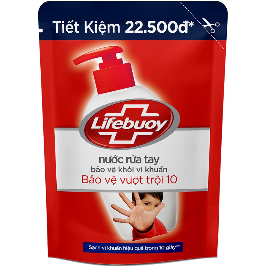 Nước rửa tay Lifebuoy Bảo vệ diệt khuẩn 450g(Túi)