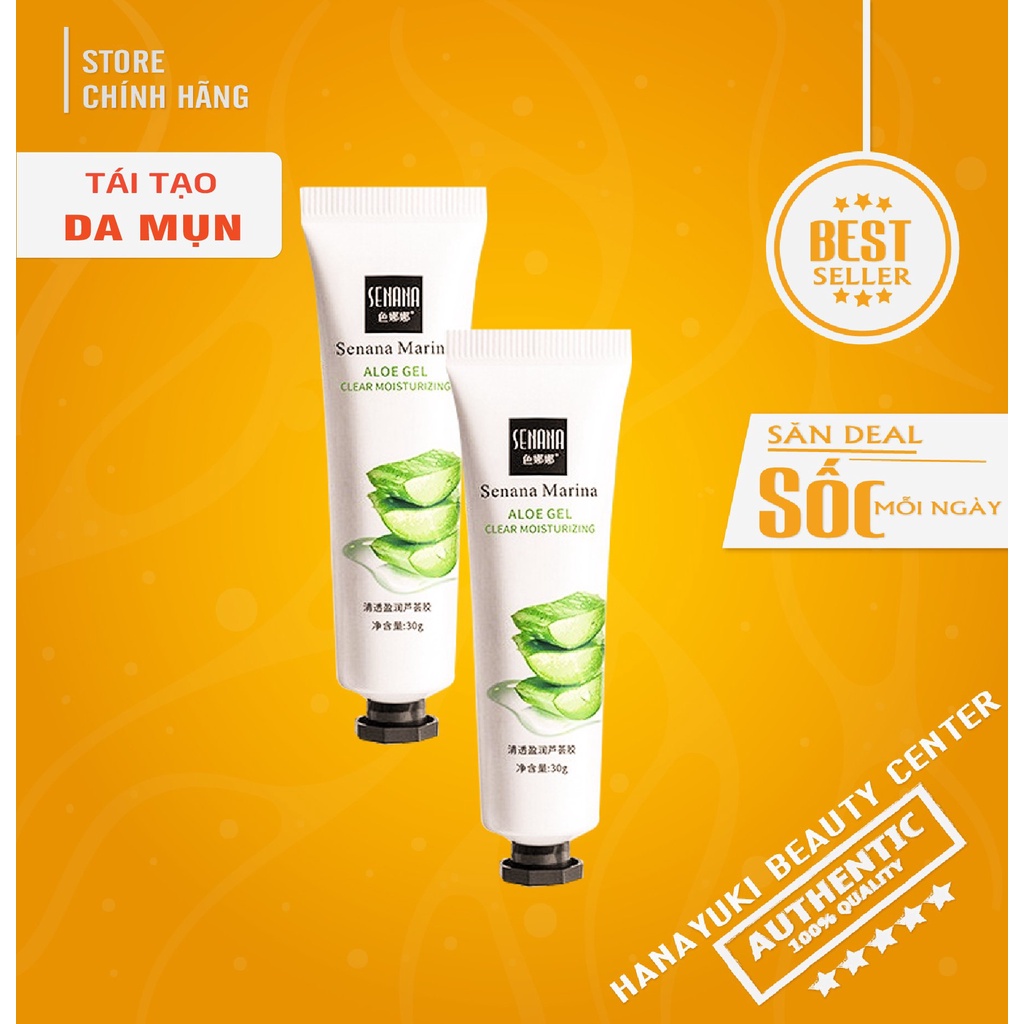 Mua 2 tặng 1- Gel lô hội dưỡng ẩm chuyên sâu, làm dịu phục hồi da đa năng cao cấp - Gel nha đam Sevich- Hanayuki Asia