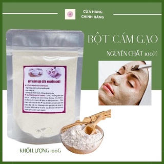 Bột cám gạo nguyên chất đắp mặt 100g