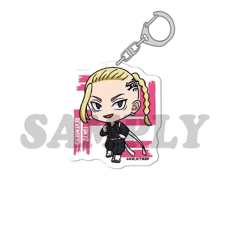 ( Mica trong acrylic ) Móc khóa TOKYO REVENGERS Kịch Trường Của Takemichi ver TOKYO MANJI VUÔNG anime chibi