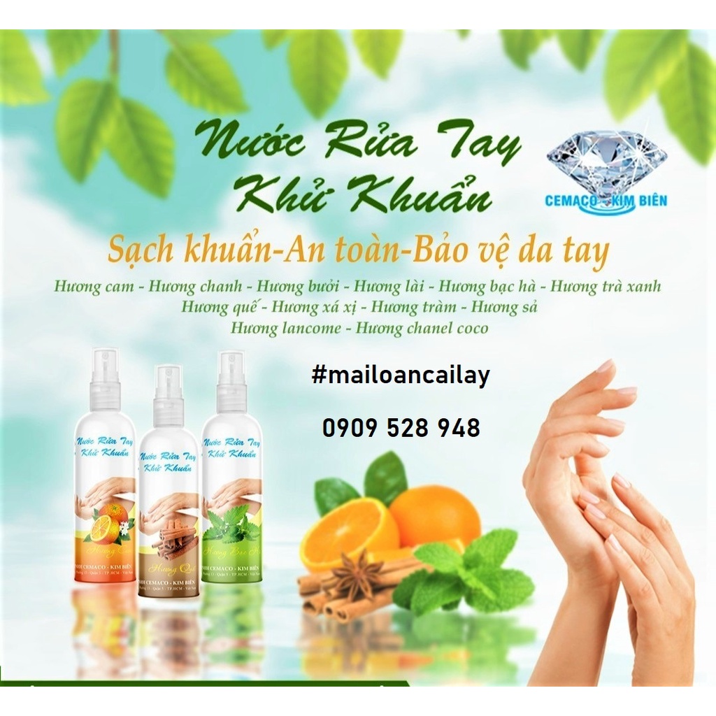 Nước rửa tay kháng khuẩn, xịt kháng khuẩn,sạch khuẩn,an toàn bảo vệ da tay