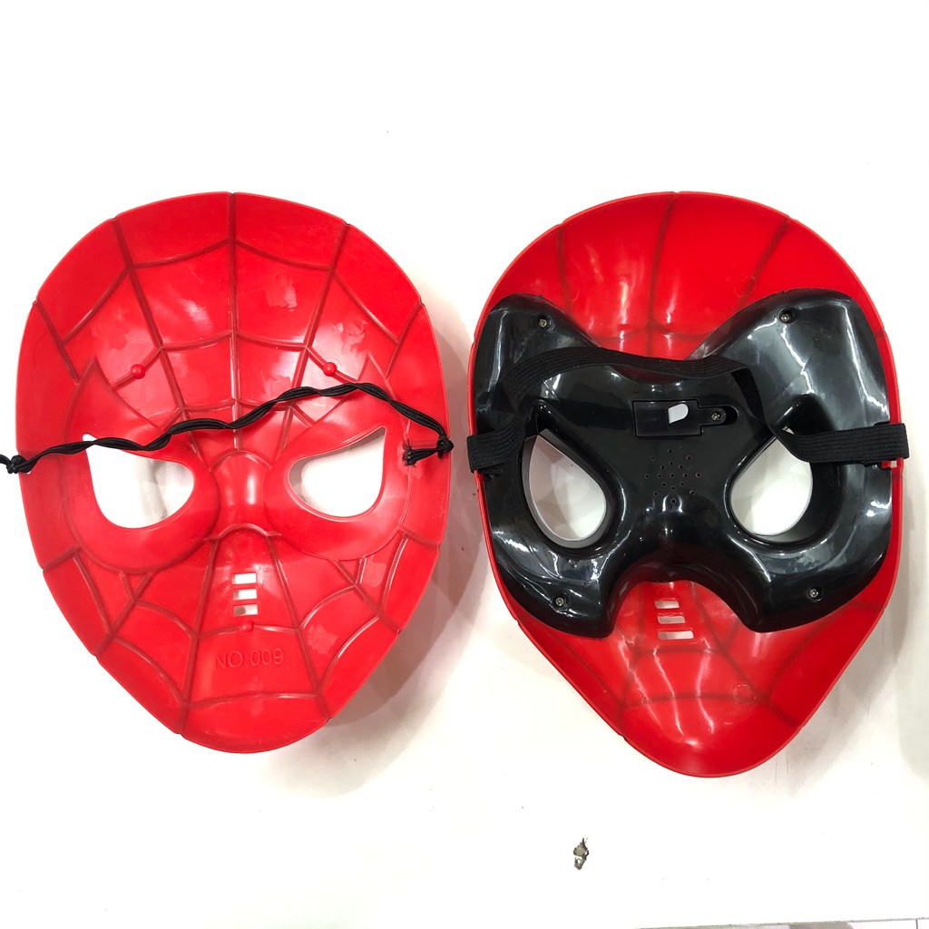 Mặt nạ người nhện - mặt nạ siêu nhân nhện Spider Man có đèn phát sáng hóa trang Trung thu , Halloween cho bé Rio Store