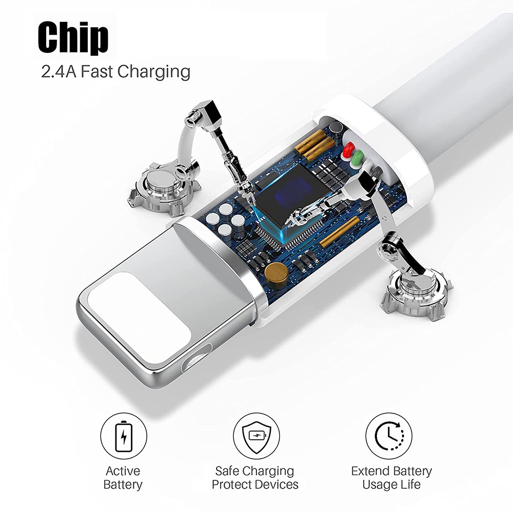 Dây Cáp Sạc Nhanh 1M Và 2M Cho 13 Pro Max / 12 Mini / 11 / XR / Xs / X / 8 / 7 / 6 / Pad Pro / Air / Mini