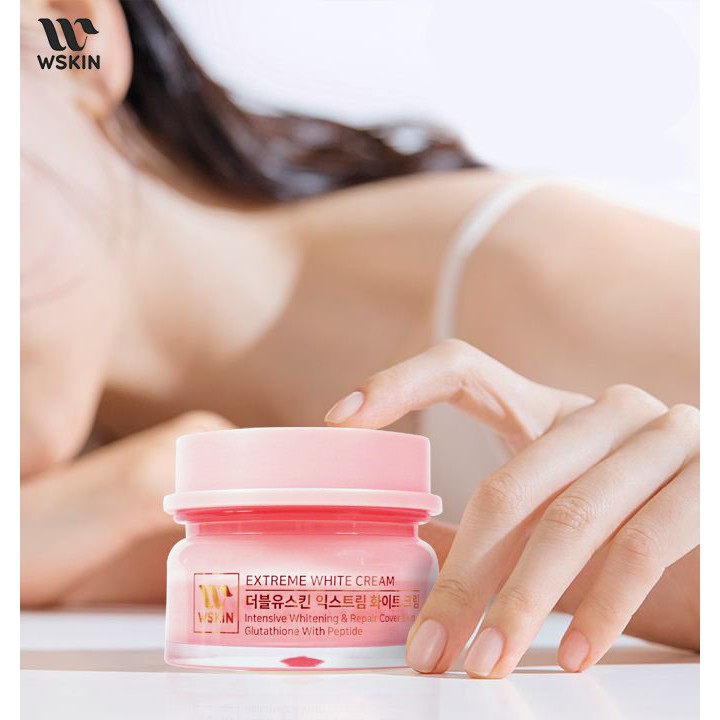 Bộ Đôi Kem Dưỡng Trắng Bật Tông Ban Ngày & Kem Dưỡng Ngừa Nám Tái Tạo Da Ban Đêm Wskin 50g