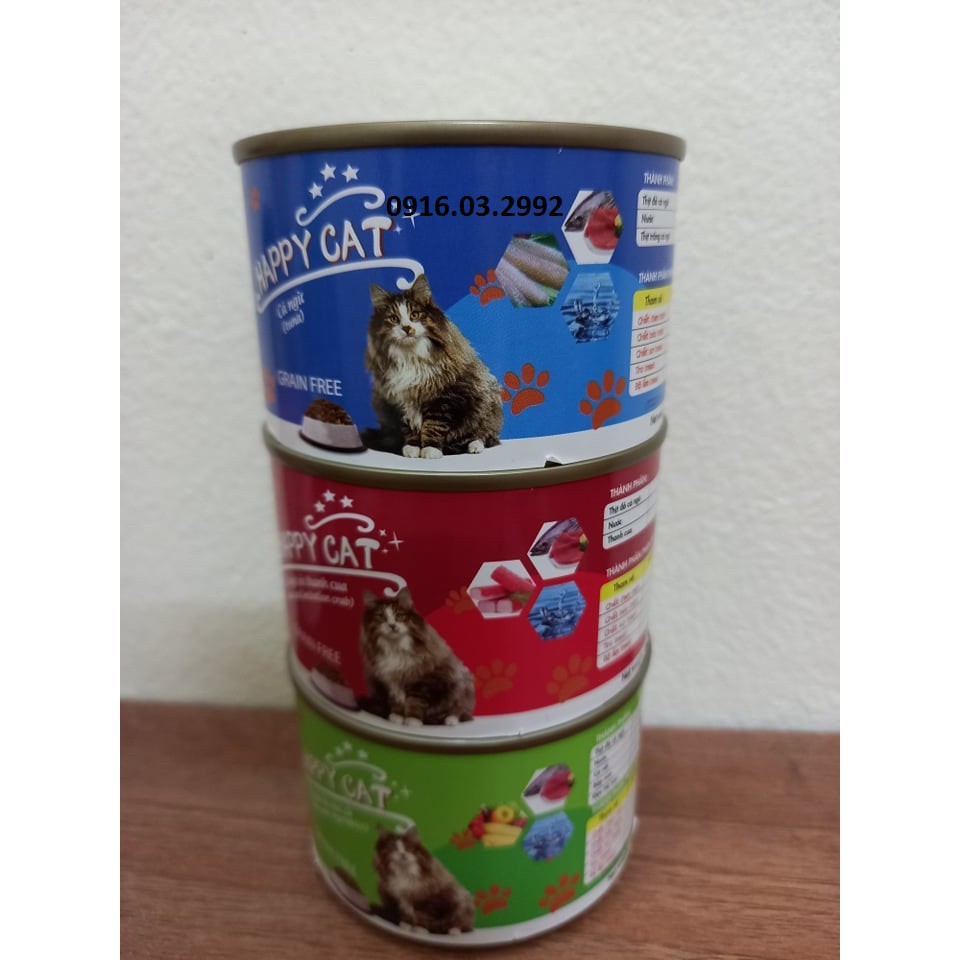 Pate cho mèo Happy Cat lon 160gr - Dành cho mọi lứa tuổi