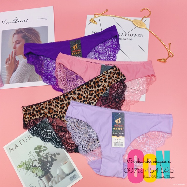 [ẢNH THẬT] -[VÒNG 3 DƯỚI 100C] - QUẦN SU PHỐI REN - QUẦN LÓT NỮ THUN LẠNH - QUẦN LÓT REN THUN LẠNH | BigBuy360 - bigbuy360.vn