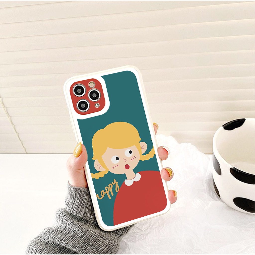 Ốp lưng iphone Happy Crush cạnh vuông ốp ip 6/6plus/6s/6splus/7/7plus/8/8plus/x/xr/xs/11/12/13/pro/max/plus/promax g10